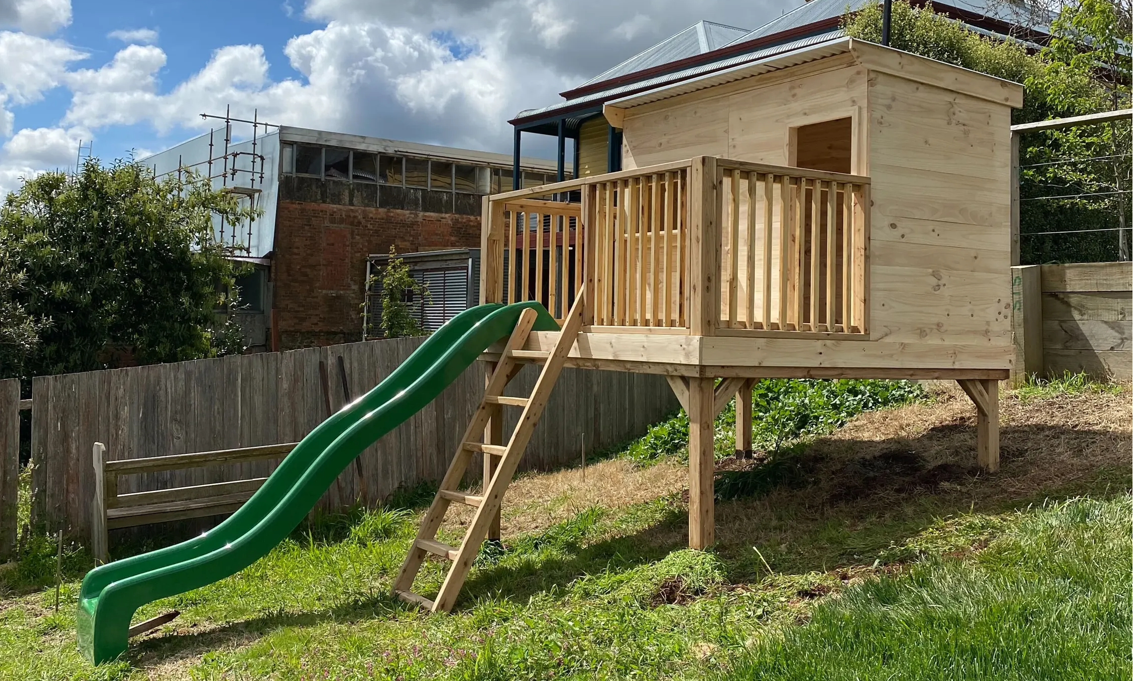 A tree house style designed for families, cubby house