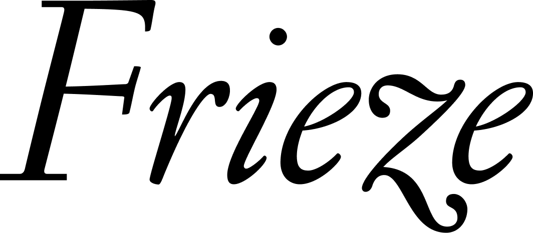 The word 'Frieze' in cursive writing