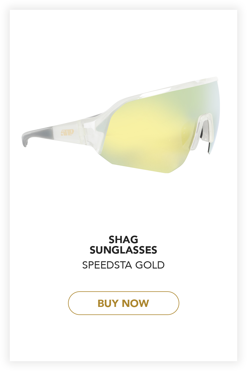 Shag Sunglasses in Speedsta Black Gold