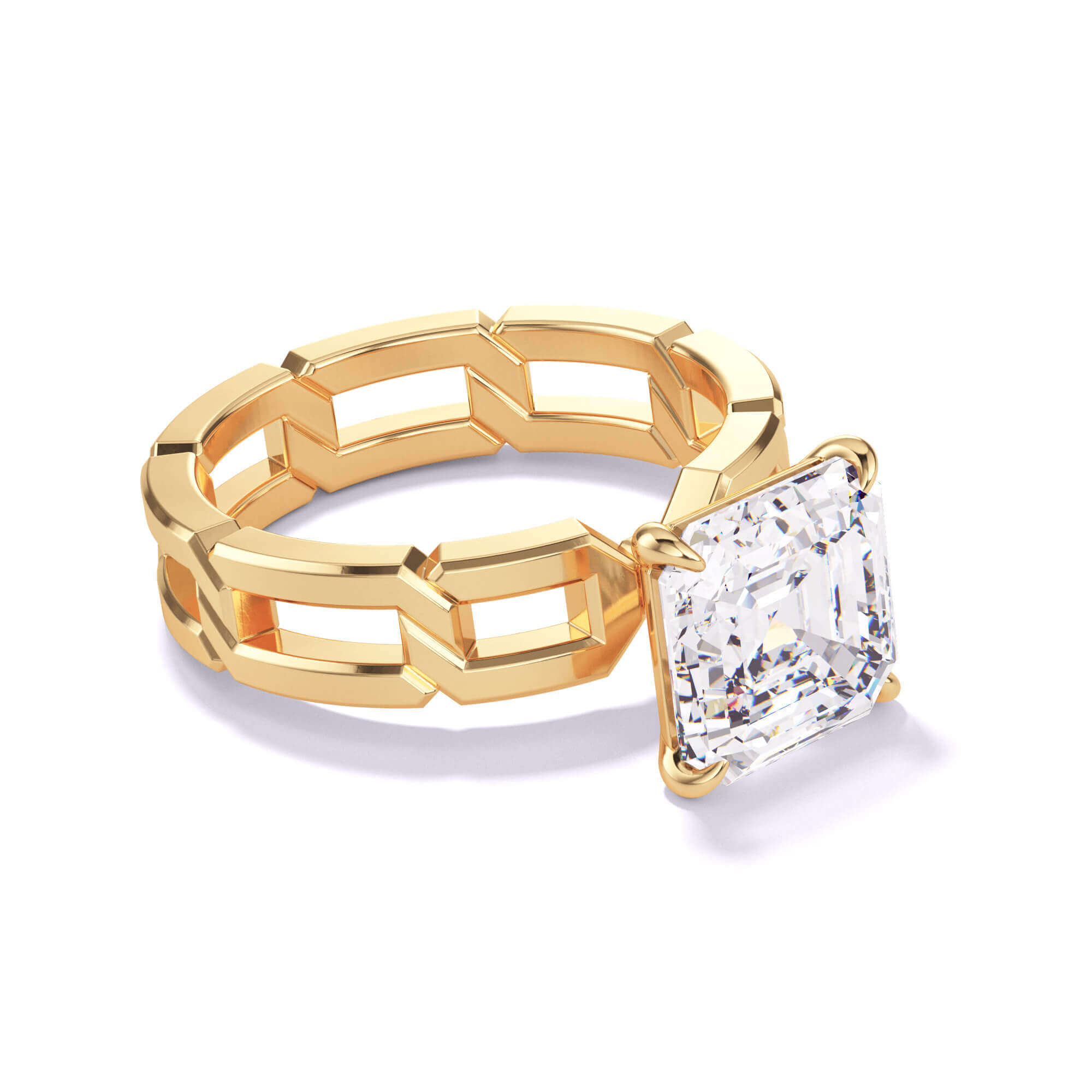 classic engagement ring style yellow gold solitaire