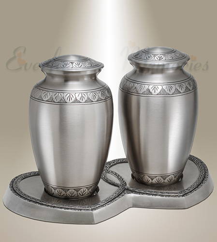 Classic Pewter Companion Cremation Urn