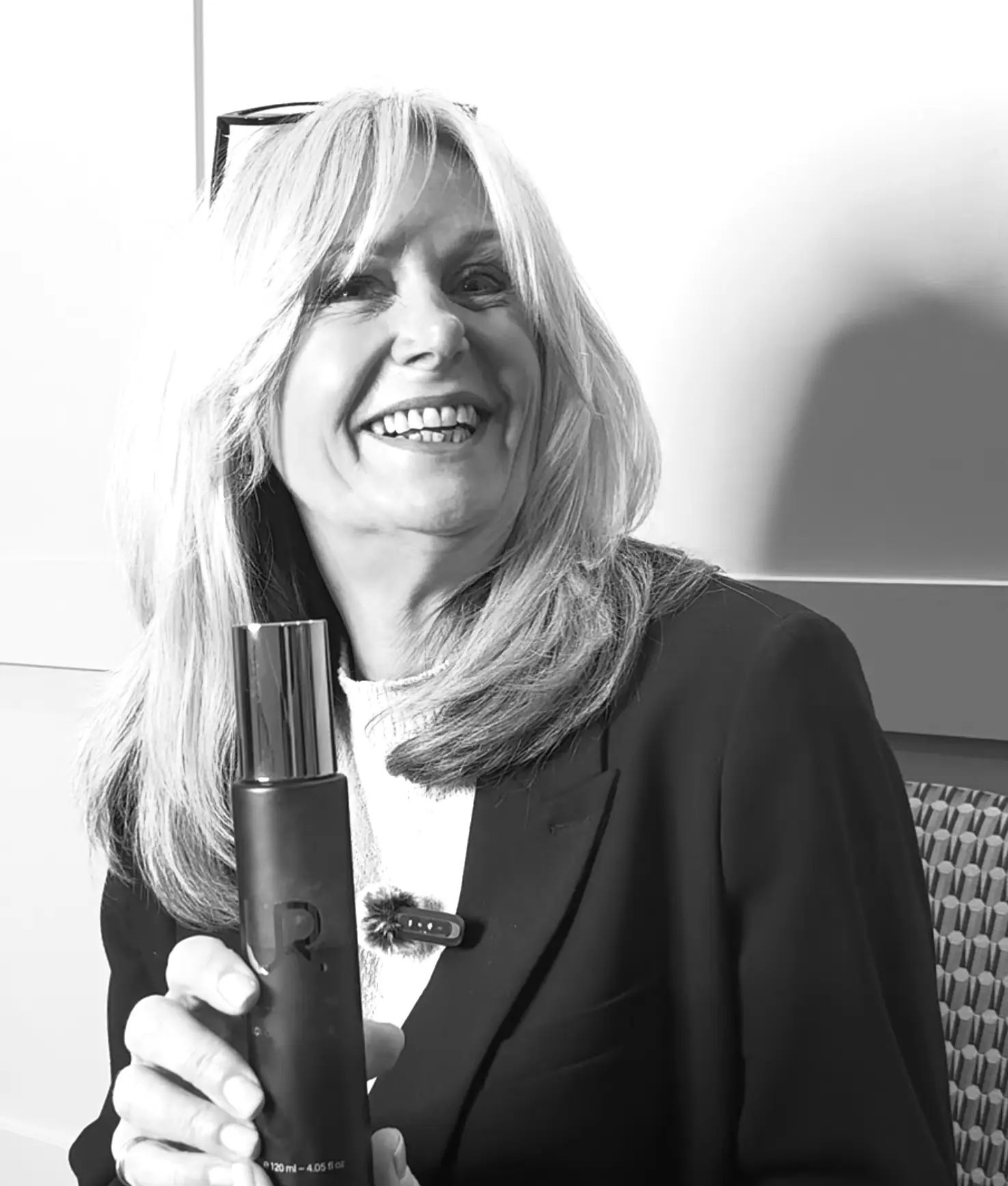 Carol-Ann Doherty holding UR Micellar Water