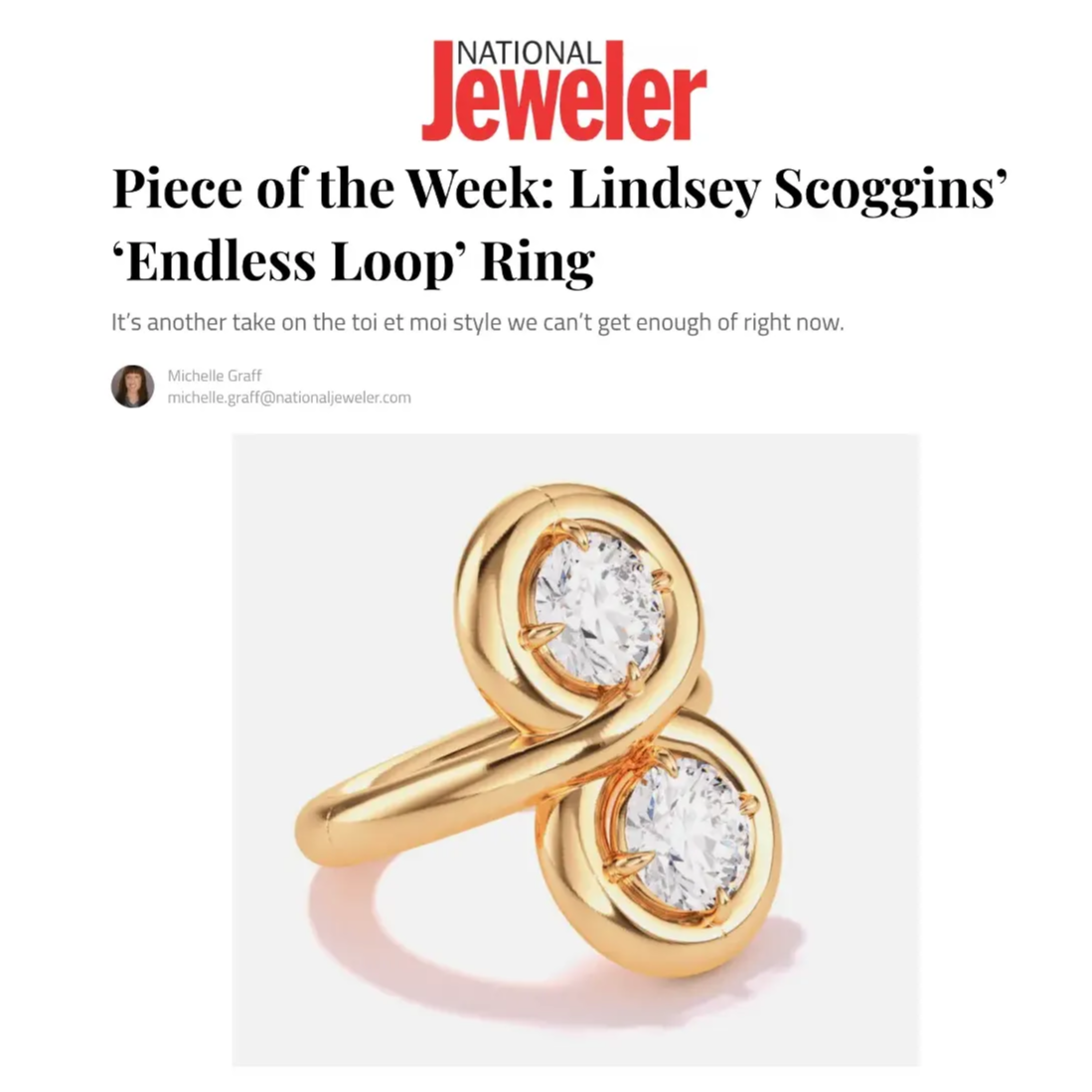 National Jeweler x Lindsey Scoggins Studio