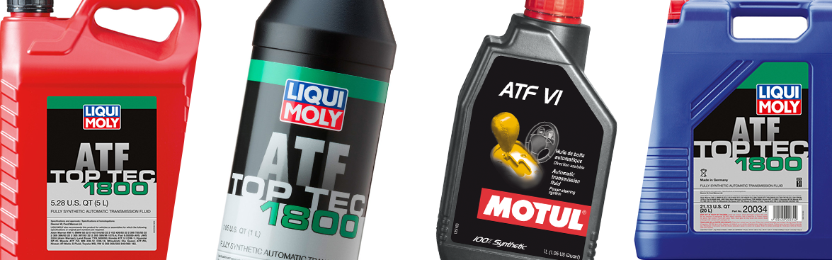 Photo collage of gear oils for off-road vehicles.