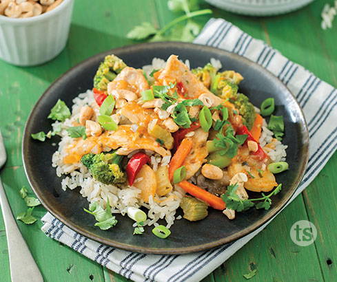 mango chicken stir fry