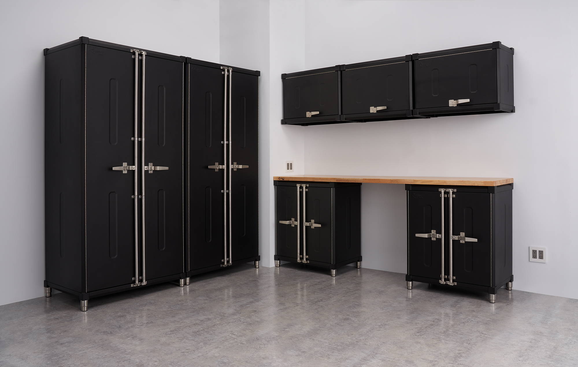 8-piece TRINITY PRO garage cabinets
