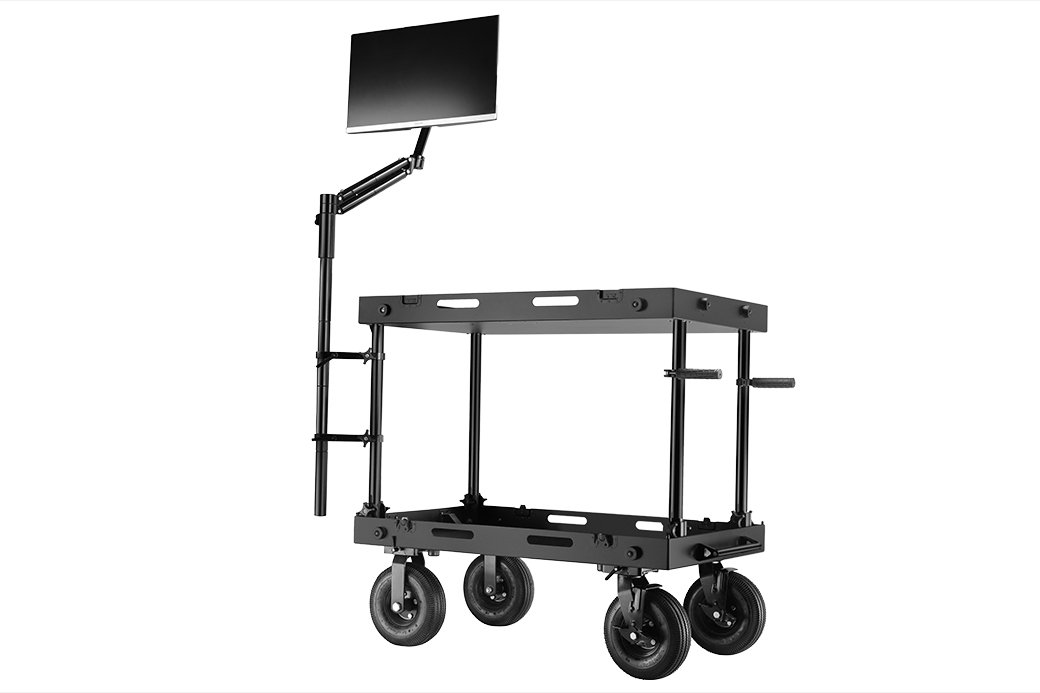 Proaim Hybrid 75mm/100mm VESA Monitor Mount for Video Camera Production Cart