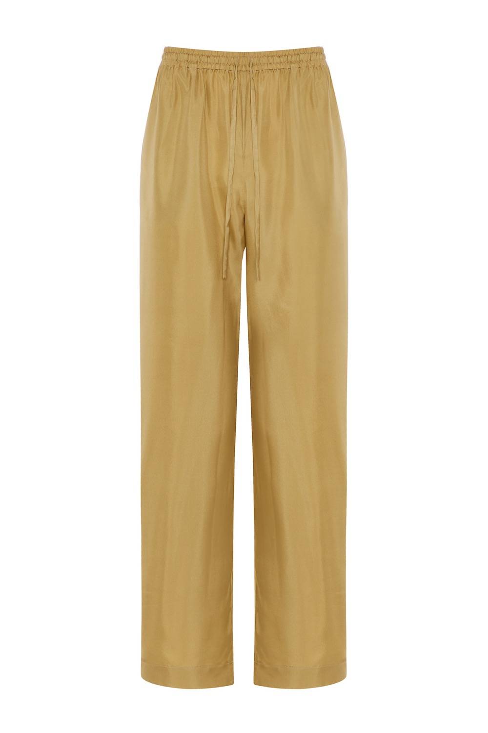 hay tan silk twill trouser 