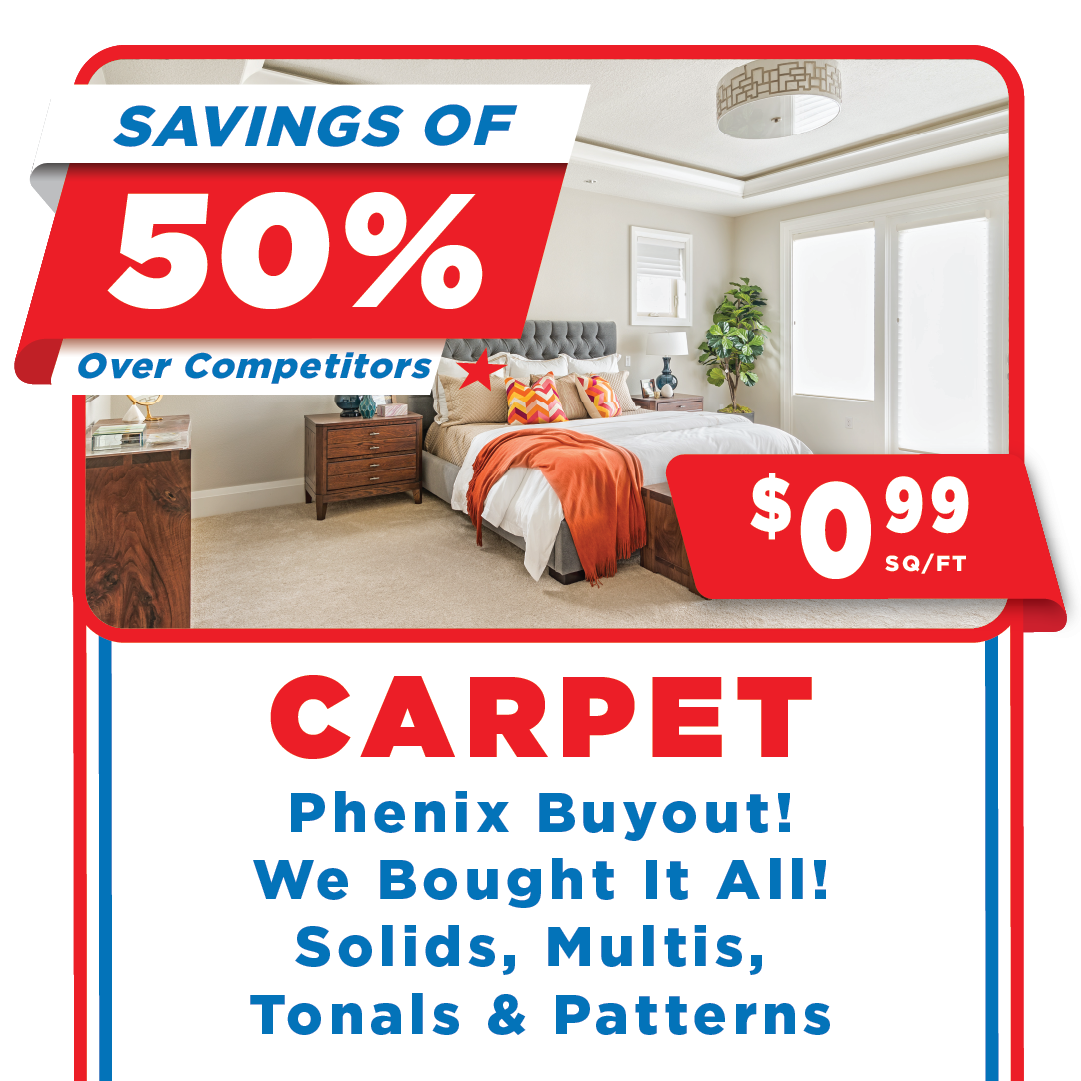 Phenix carpet labor day savings