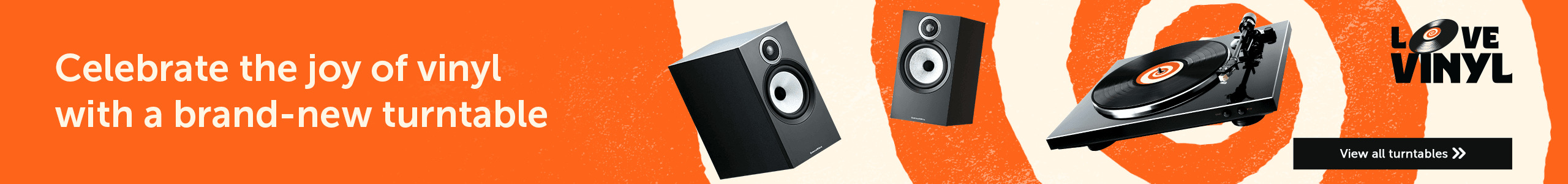 Celebrate the joy of vinyl with a brand-new turntable