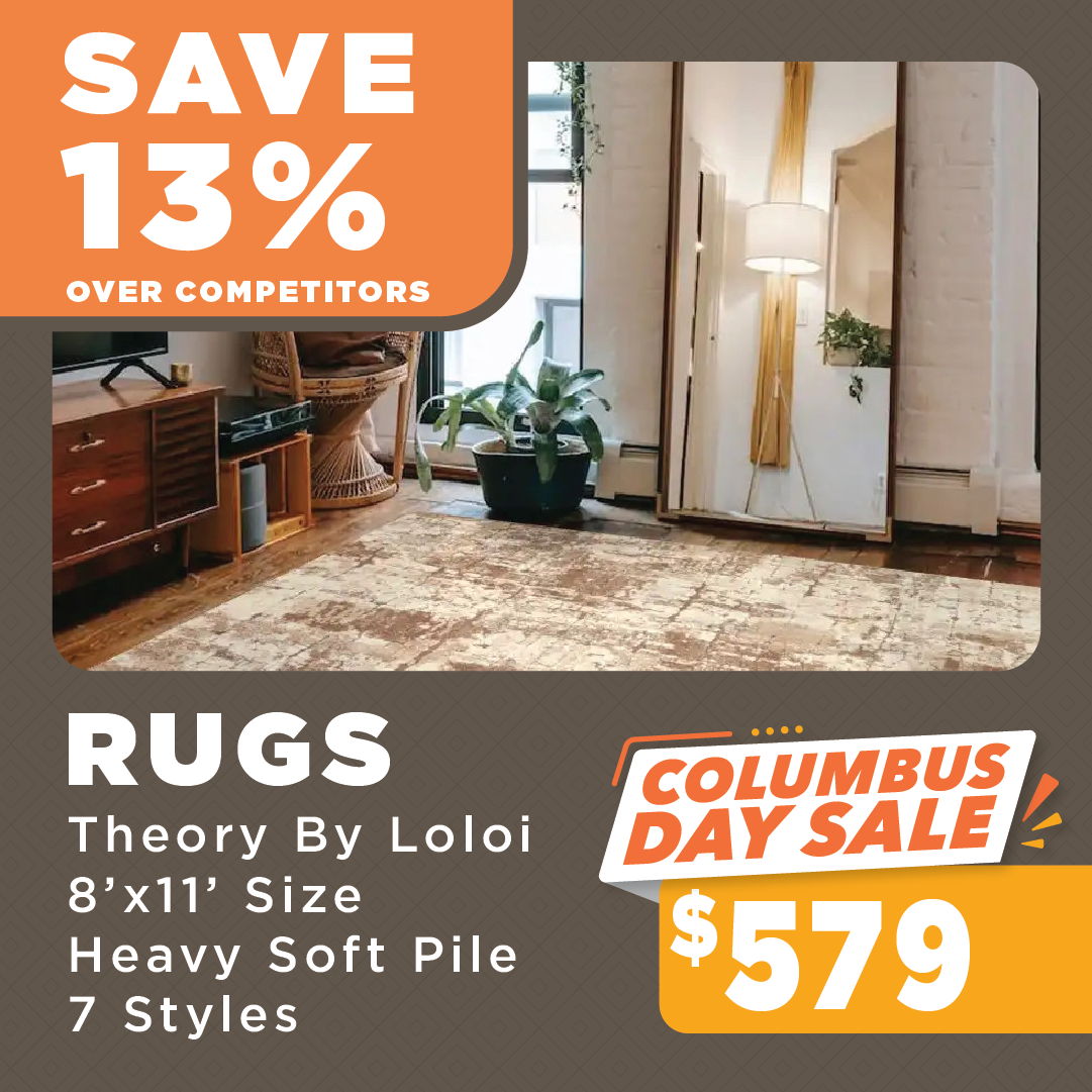 Theory By Loloi Columbus Day Sale