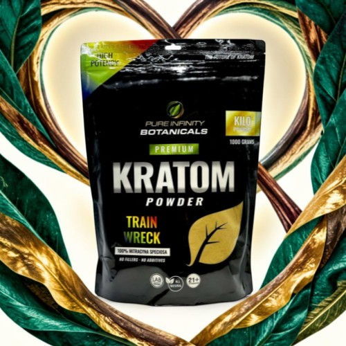 Kratom powder package labeled 
