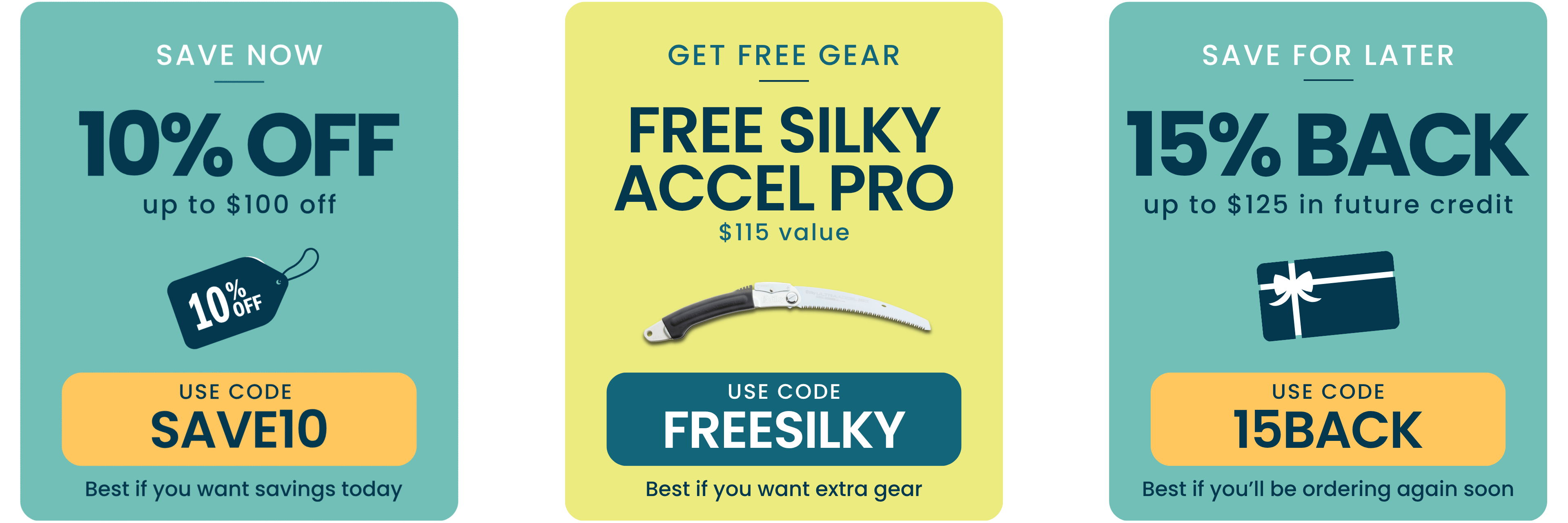 Promotional banners for discounts and offers on products.