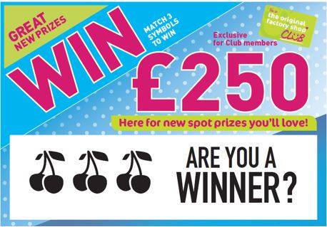 Win £250 With The Club Scratch Card