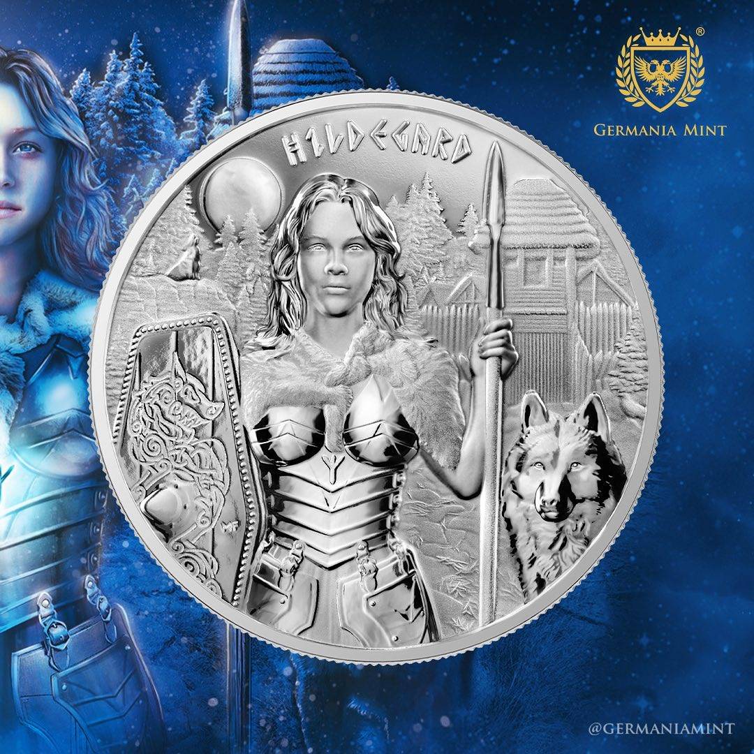 Germania Mint 2022 Valkyries Hildegard 1 oz Silver Coin - Great ...