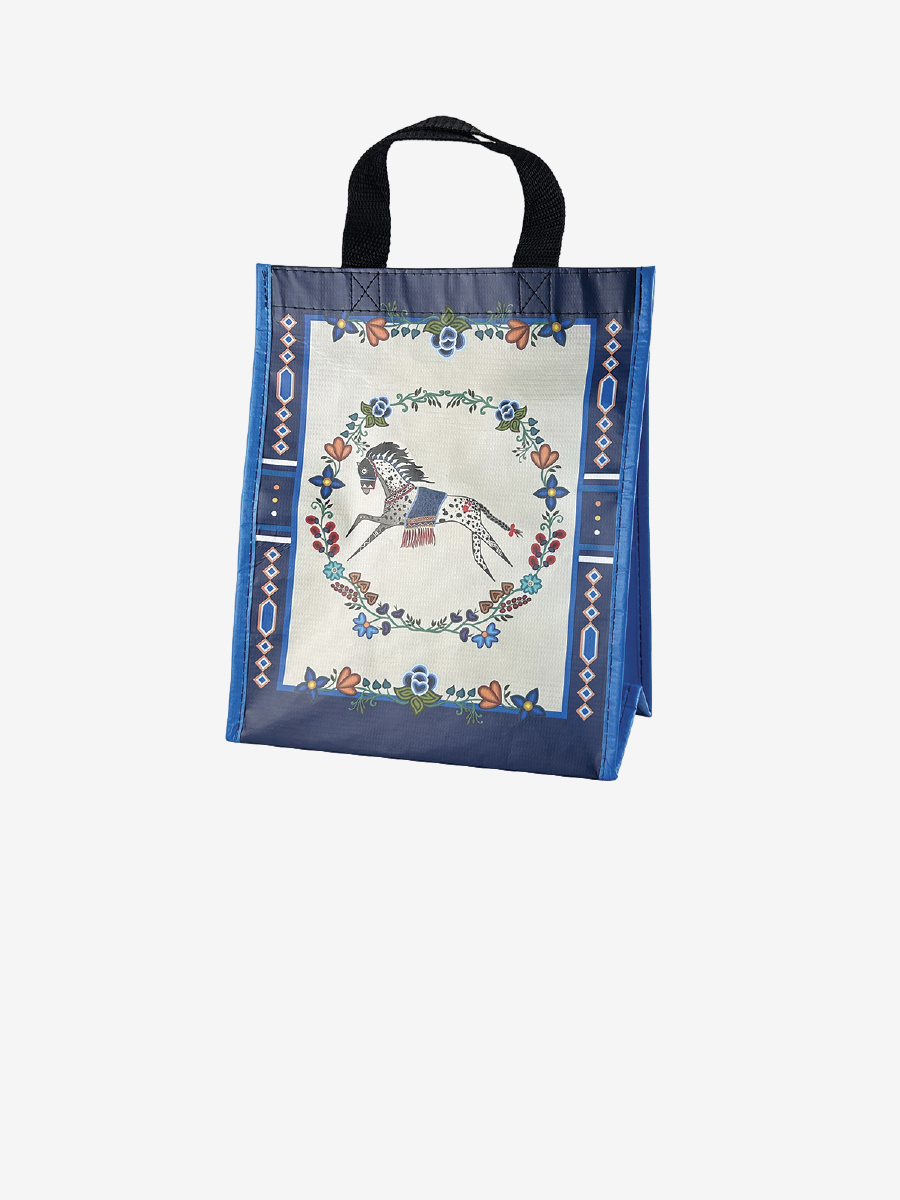 Horse (Gidagiza Mishtadim) Small Eco Bag by Emilie McKinney