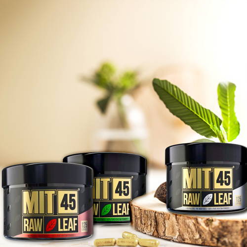 MIT 45 Raw Red, Green, and White Leaf Capsule Bundle