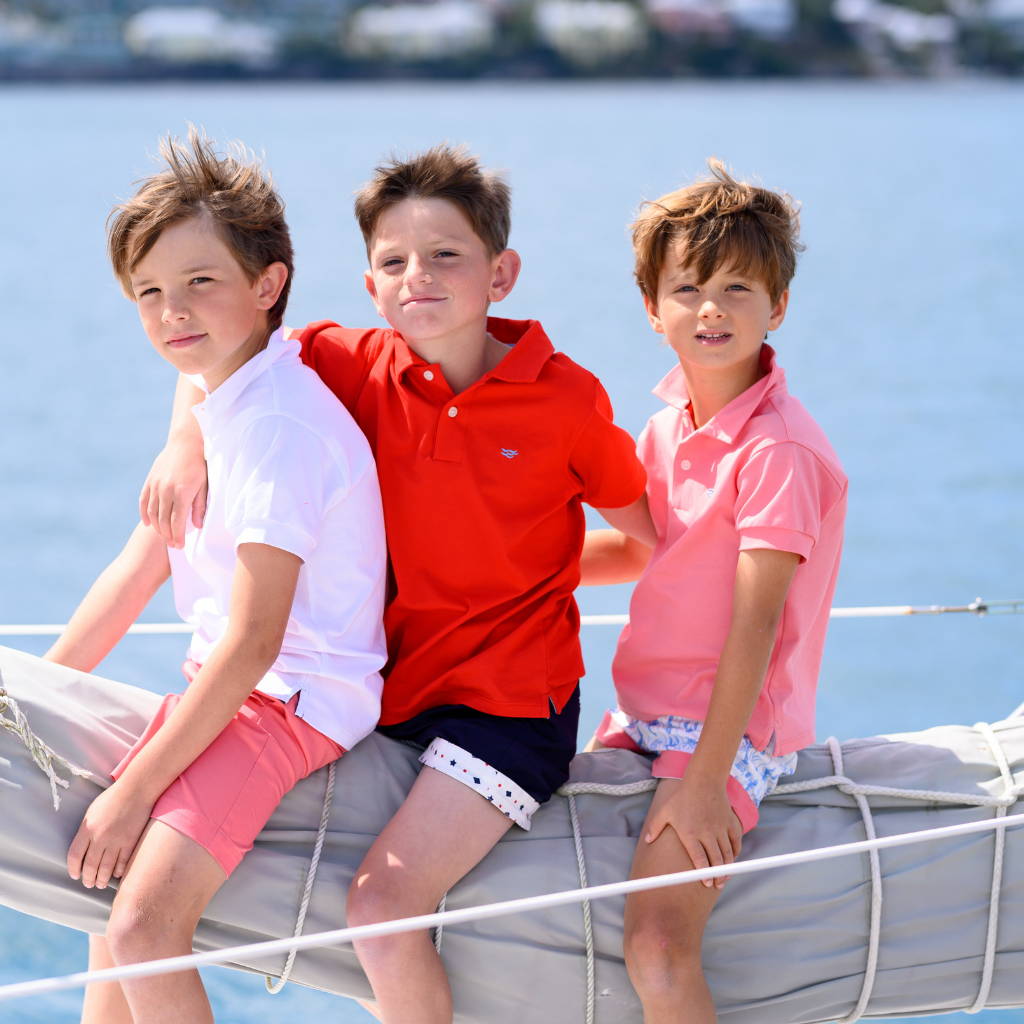 Boys on Sail wearing Summer Carter Polos