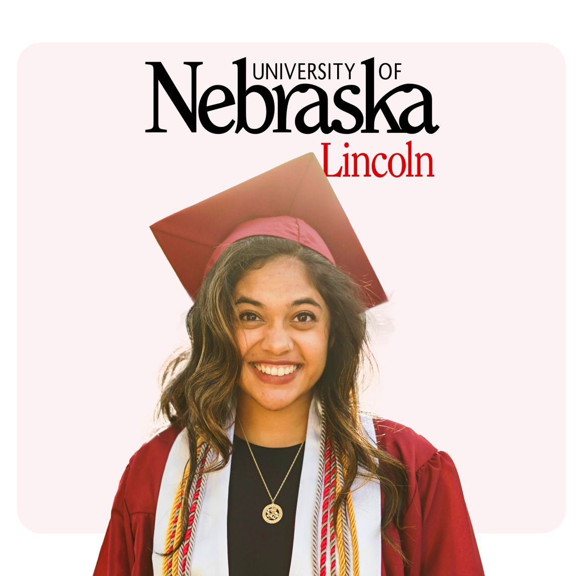Graduation portrait of a student from the University of Nebraska, Lincoln.