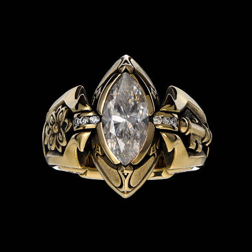 Queen's Ring 14K Jawbone Edition