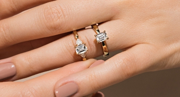 ethical diamond engagement rings made with recycled gold