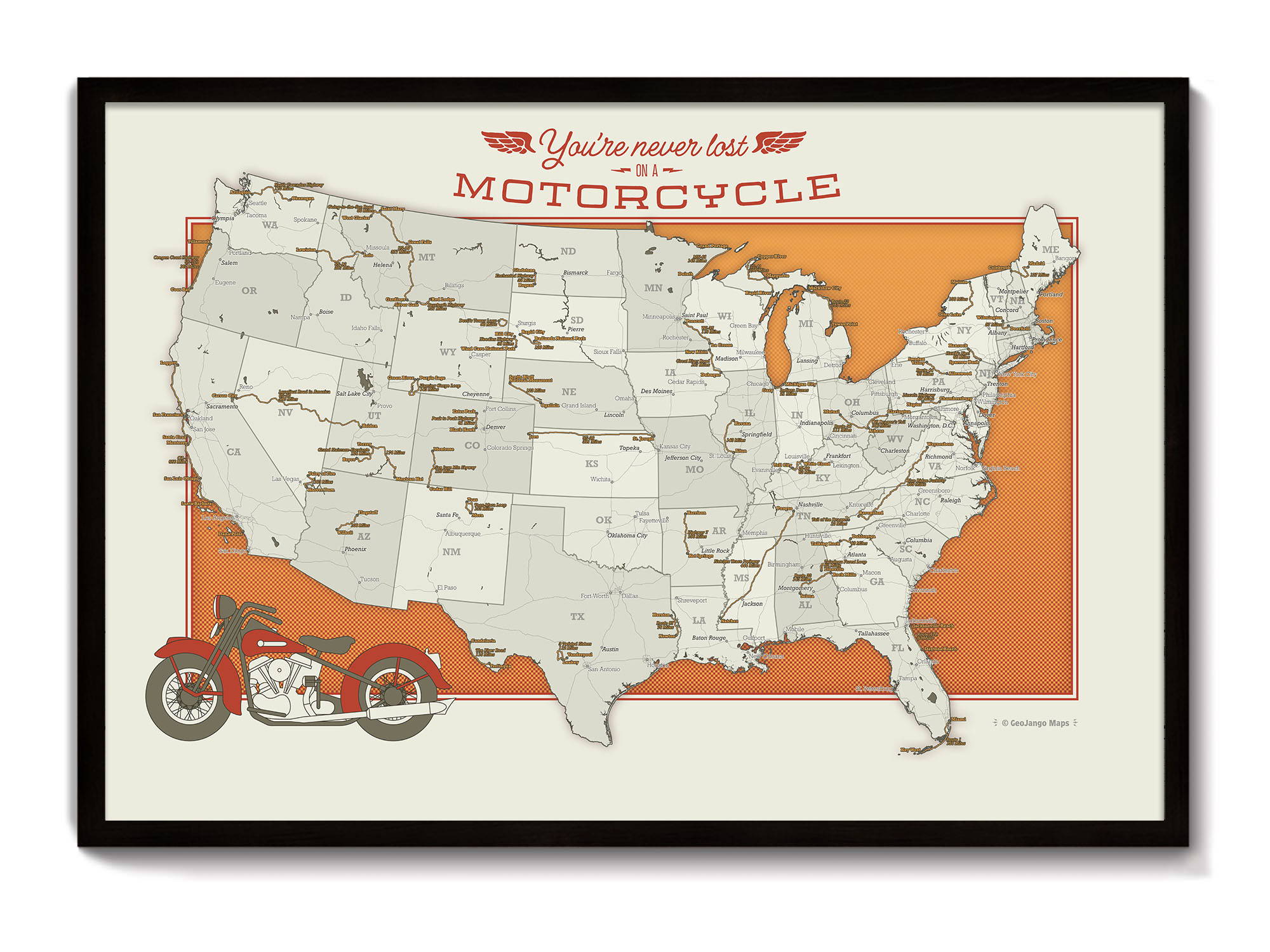 Best Motorcycle Routes in USA