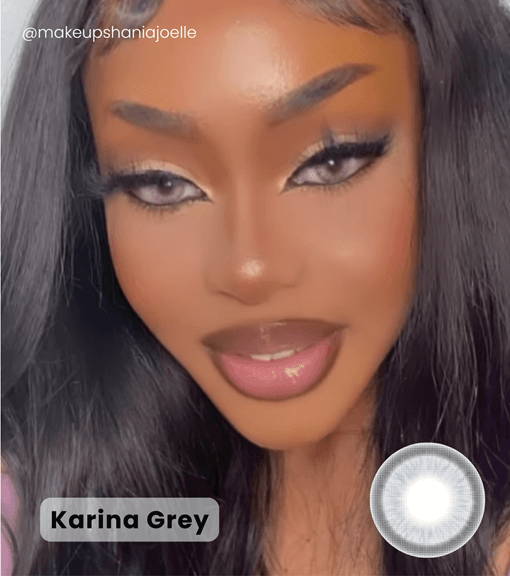 Small eyes model -  Karina Grey Contacts
