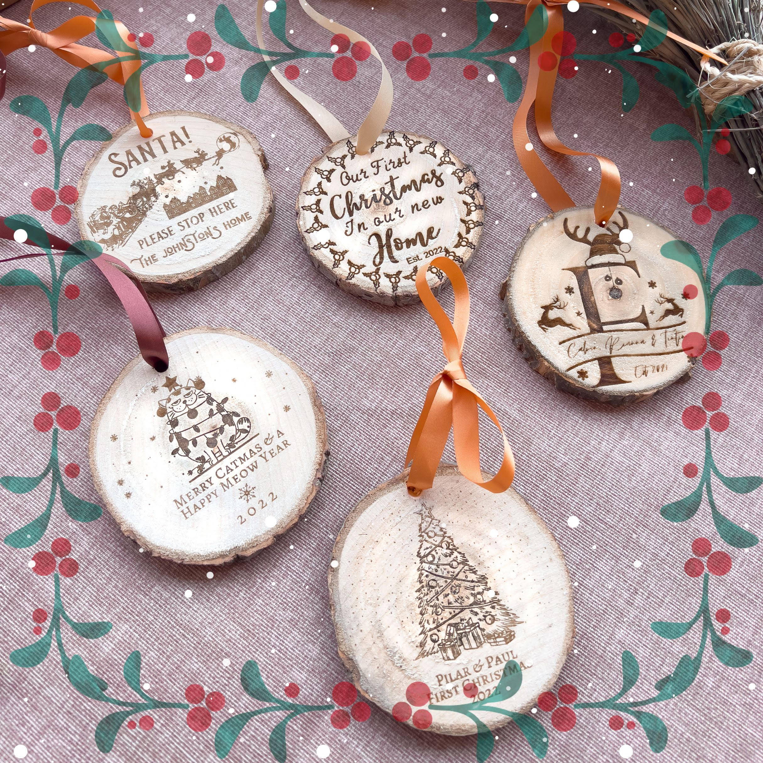 Personalised Christmas Tree Decorations