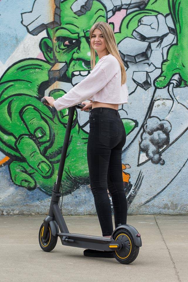 Ninebot Max G30 Electric scooter posed rear left