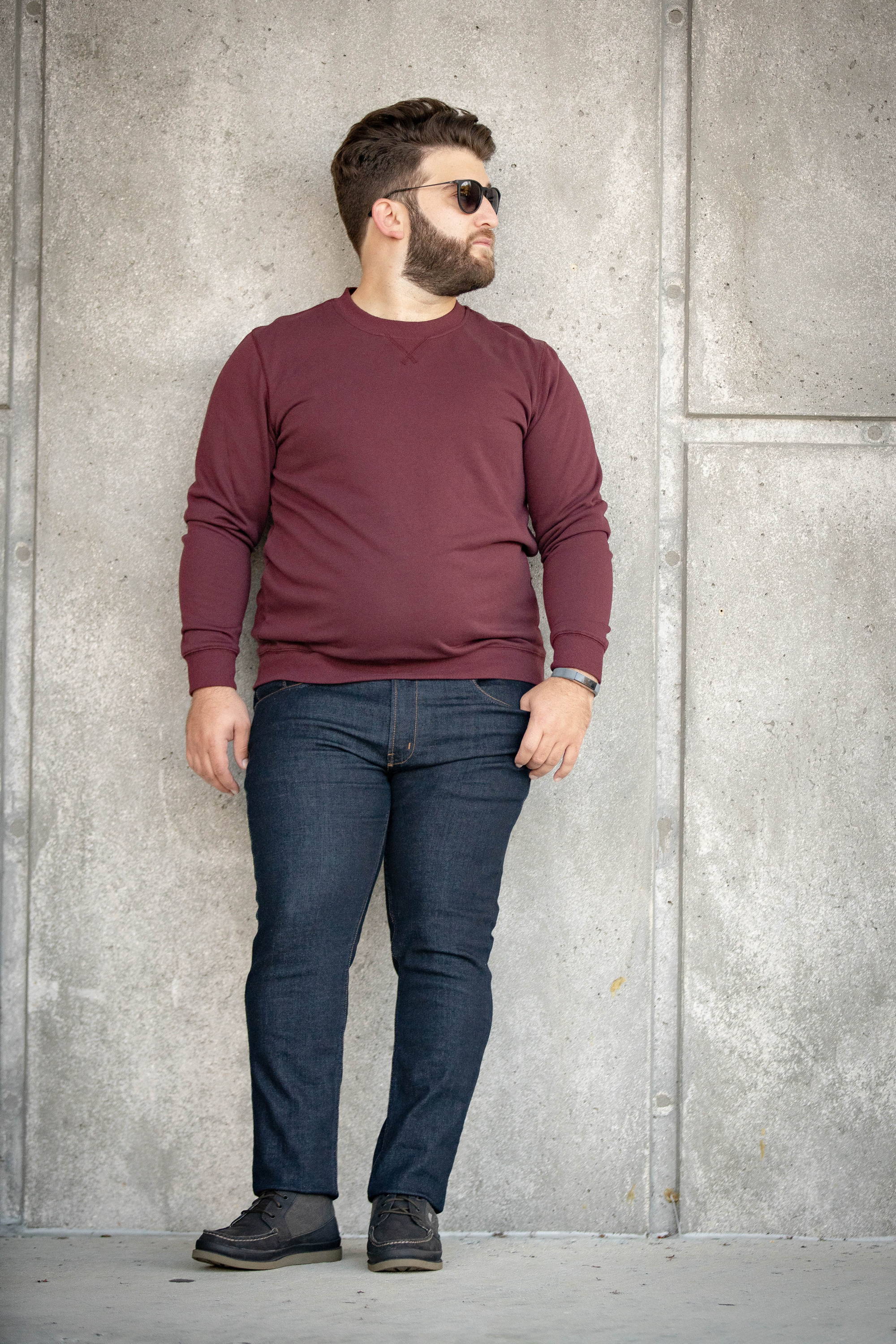 slim fit pants for fat guys