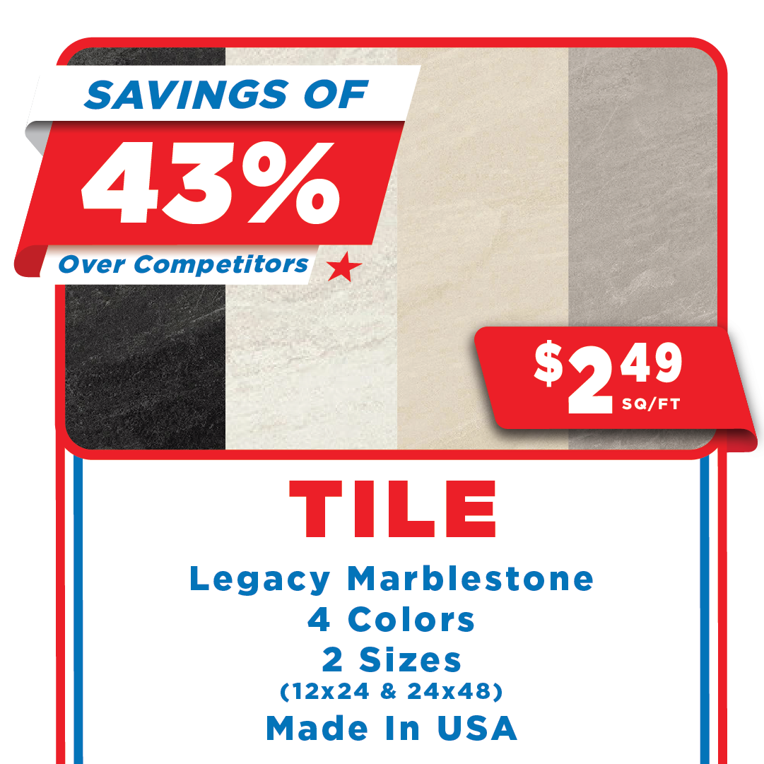 Marblestone tile - Memorial Day