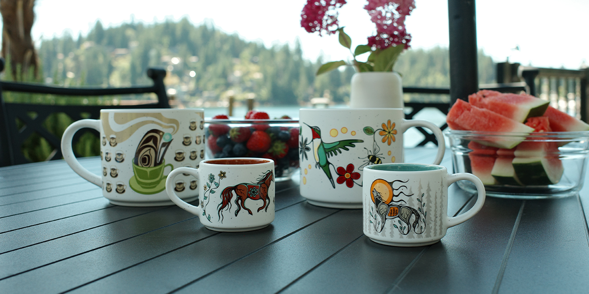 16oz Ceramic Mugs featuring authentic Indigenous artwork — Native Northwest