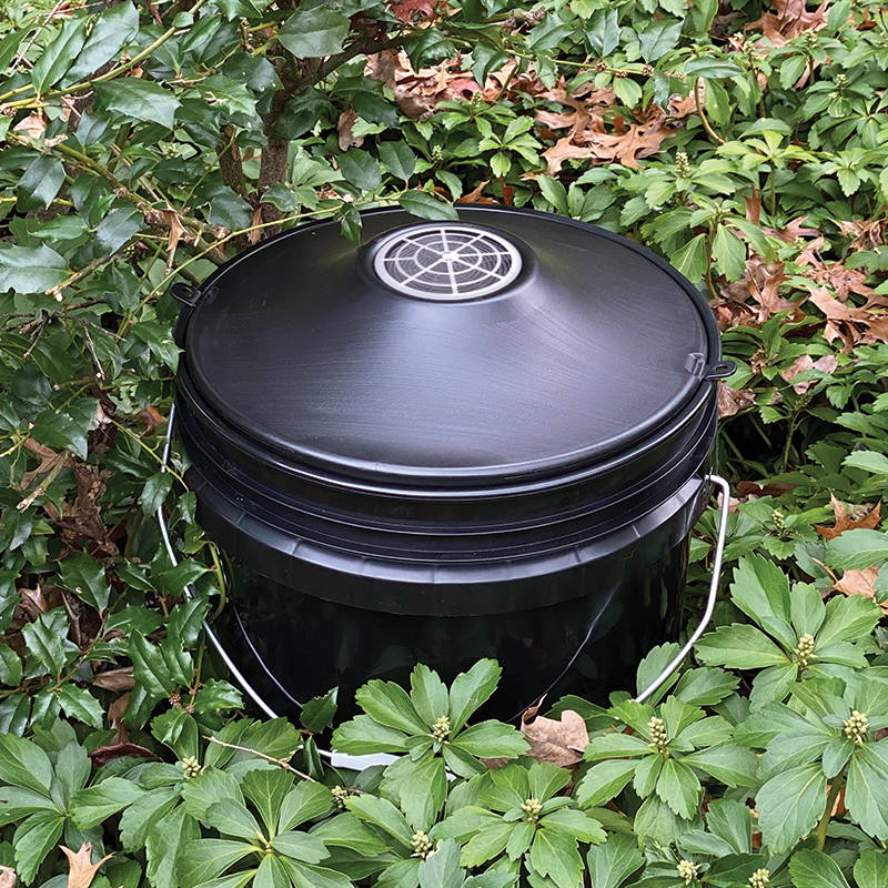 Large black outdoor mosquito trap