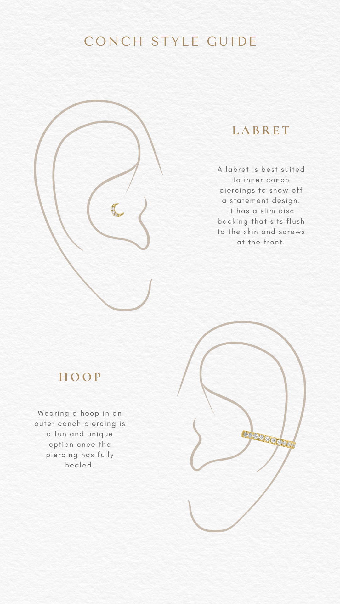 conch piercing style guide