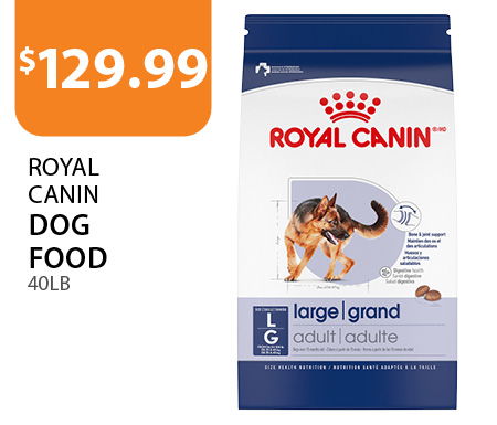 $129.99 Royal Canin Dog Food 40lb