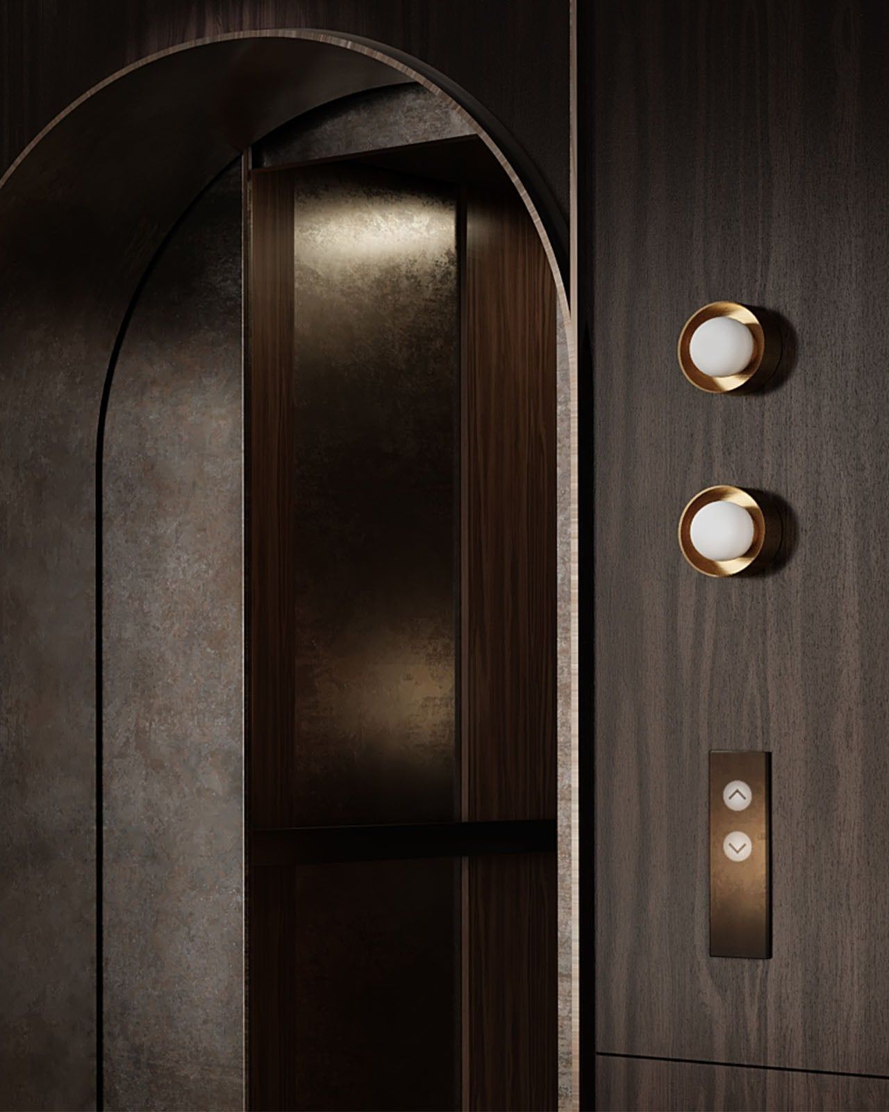 Framed Orb Wall Light 