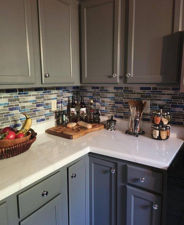 Kitchen countertops refinished with UltraClear epoxy