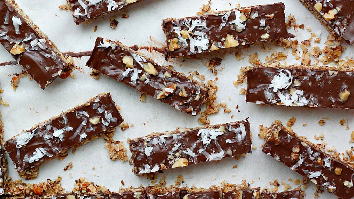 Coconut Chocolate Cereal Bars