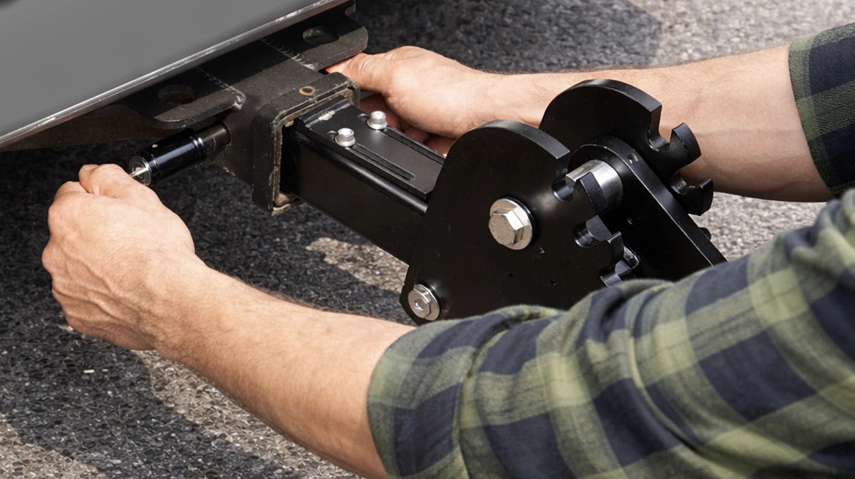 RYFA Hitch Bar Lock for Hitch-Mounted Bike Rack