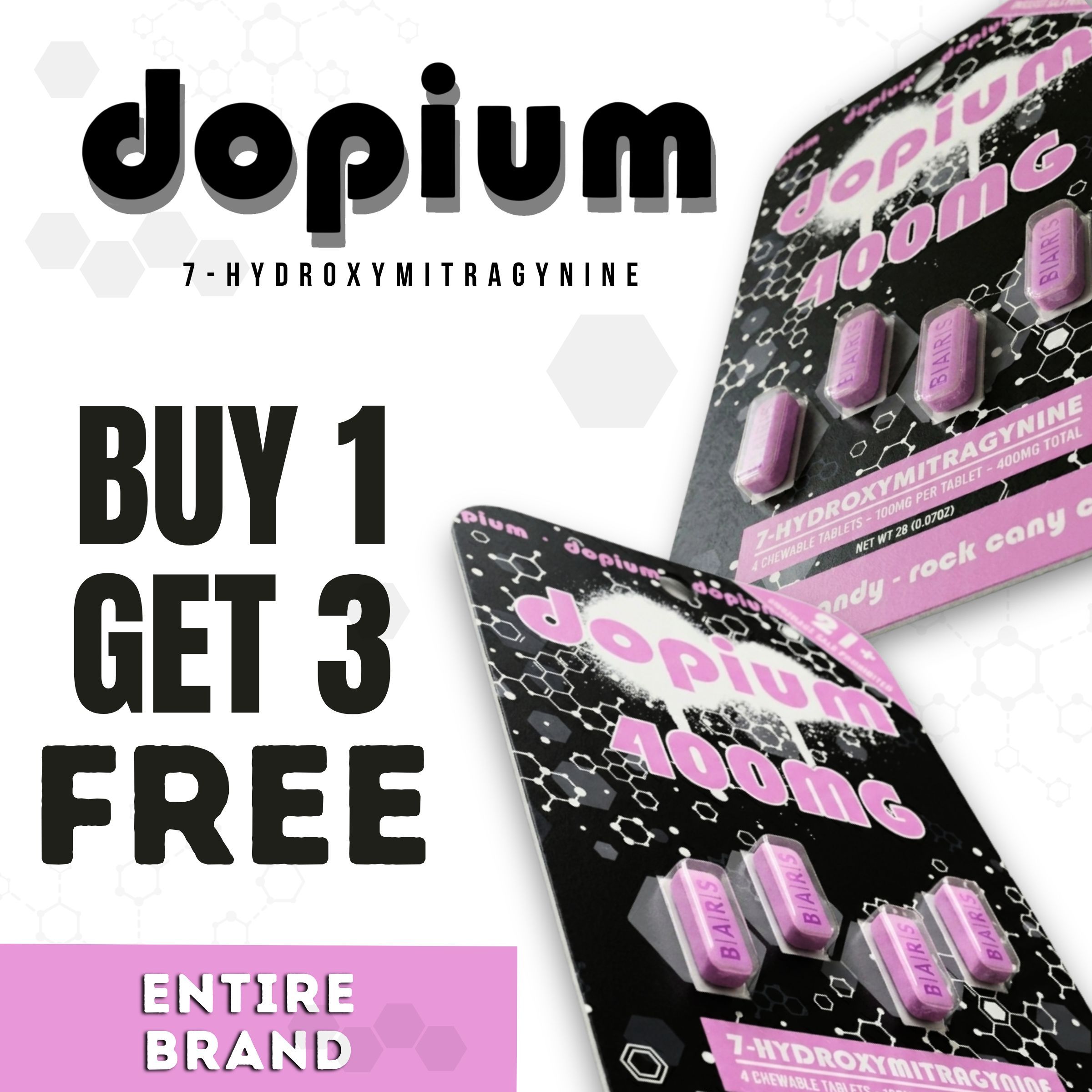 Promotional image for Dopium product with 