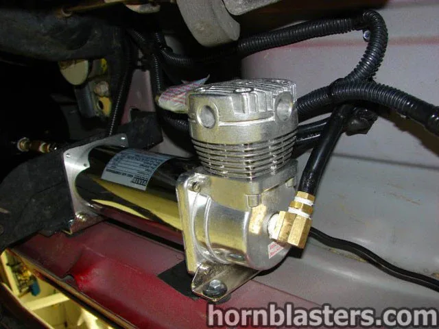 Underbody horn hardware view from Tara's truck photo 5