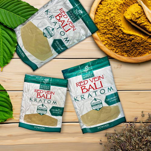 Whole Herbs Red Vein Bali 3.5, 8, and 17.5 Ounce Powder 
