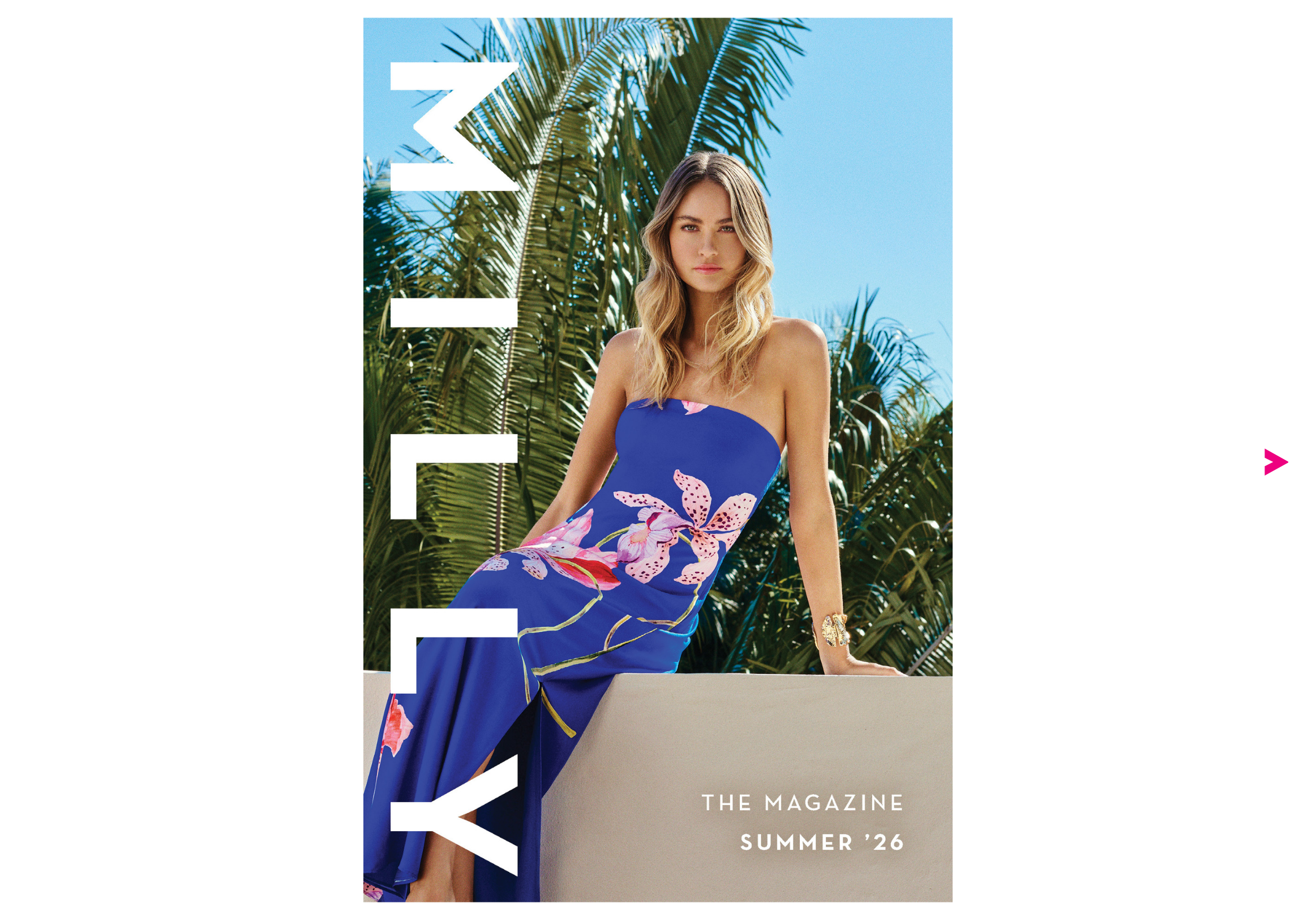 Model wears MILLY's Summer '26 Collection