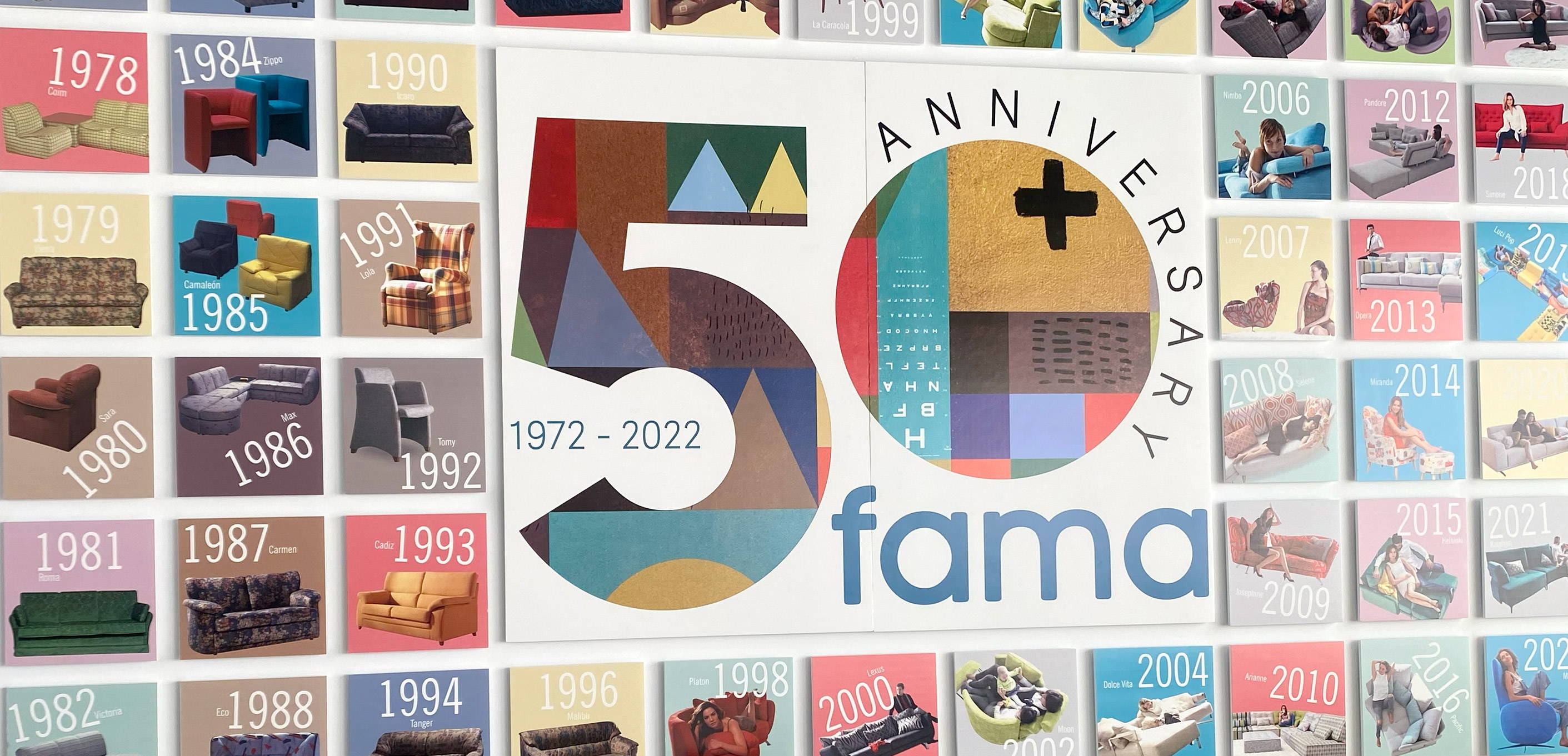 Celebrating 50 years of Fama sofas.