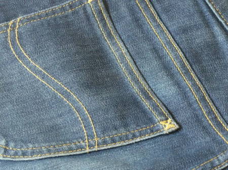Topstitching on Pocket of Jeans