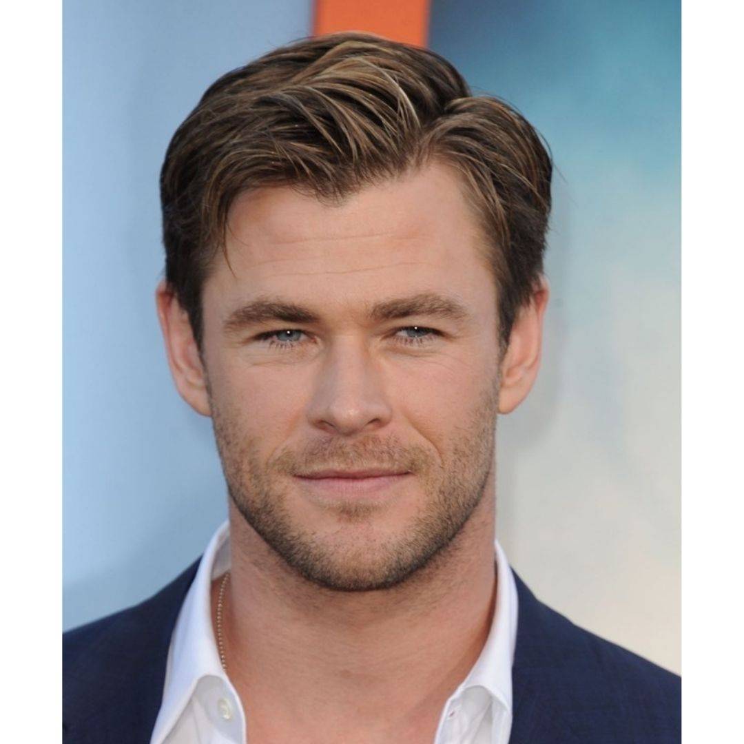 Homme au visage en forme de cœur - Chris Hemsworth
