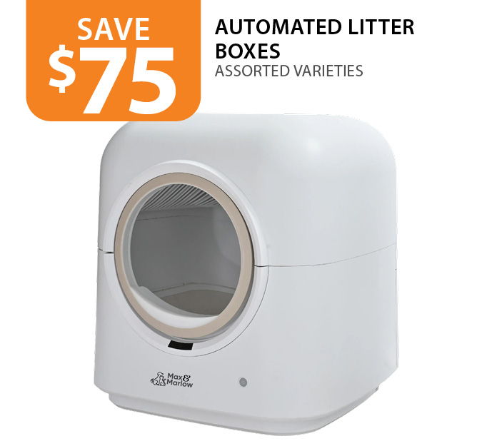 $75 off Automated Litter Boxes