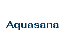 Aquasana logo in blue text on a white background.