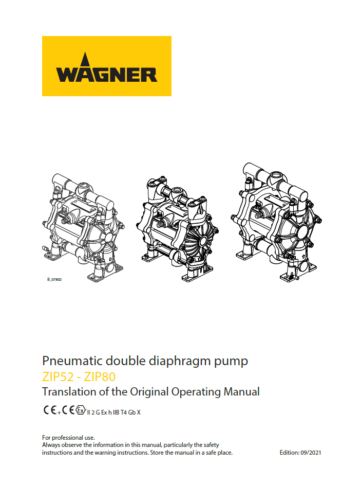 Wagner Zip 52 and Zip 80 Manual