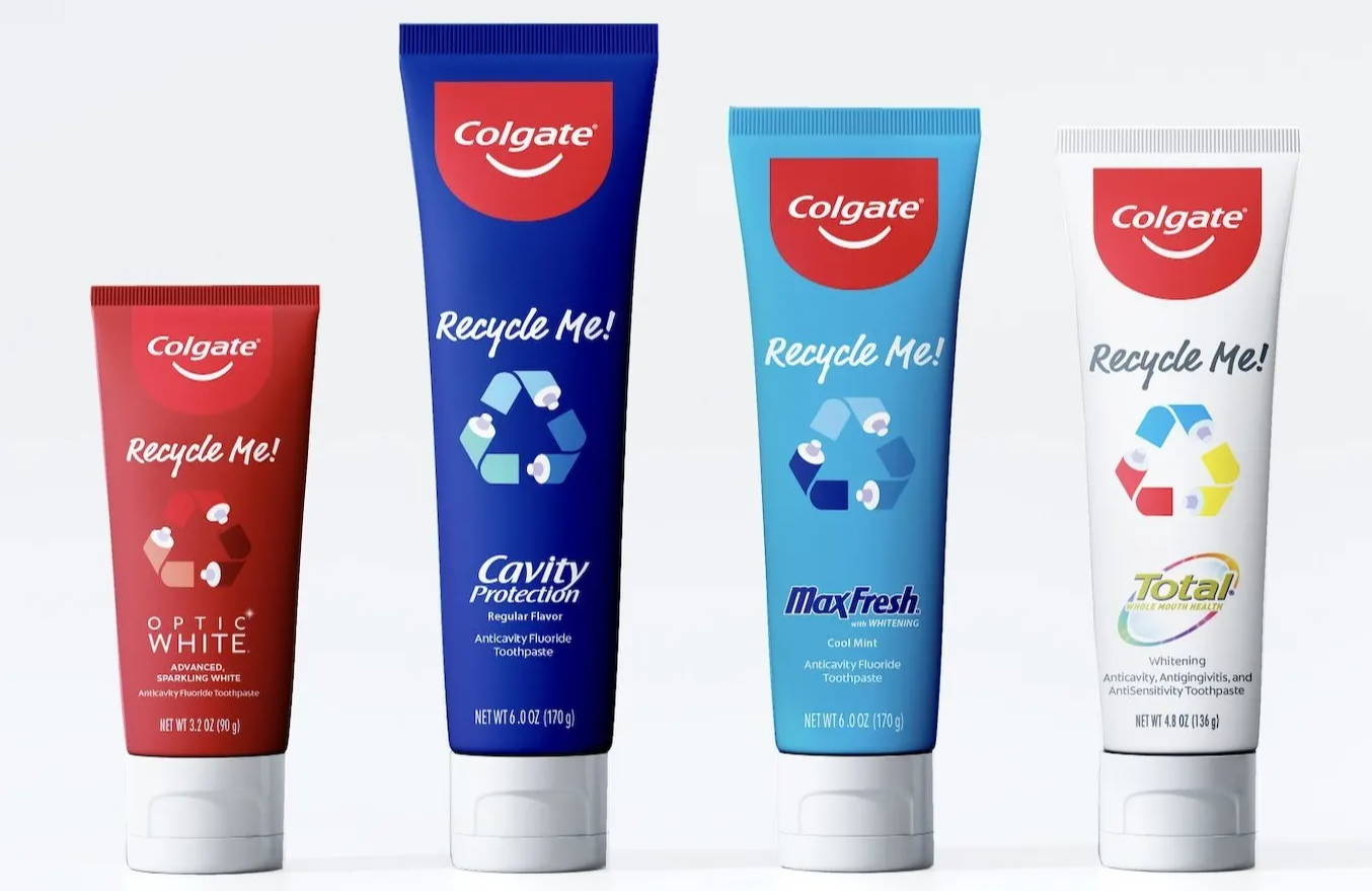 Colgate recyclable toothpaste tube